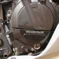 WOODCRAFT Kawasaki Ninja 400 (EX400) RHS Clutch Cover Protector WOODCRAFT Kawasaki Ninja 400 (EX400) RHS Clutch Cover Protector